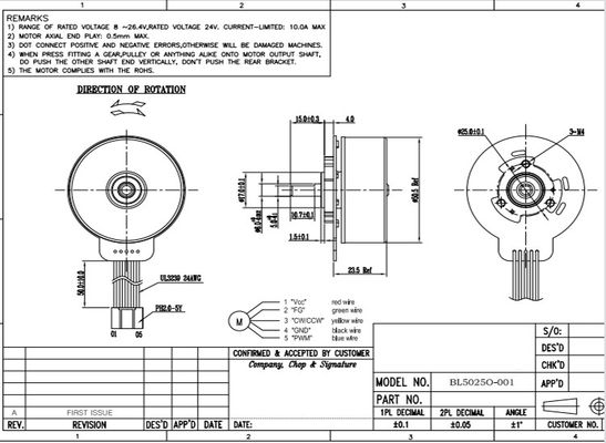 12V 24V мини-мотор с высоким крутящим моментом BLDC